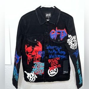 GFTD LA Black Denim Jacket Size S